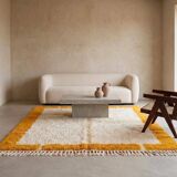 Traditional handmade pure wool Berber rug size 250x250 cm