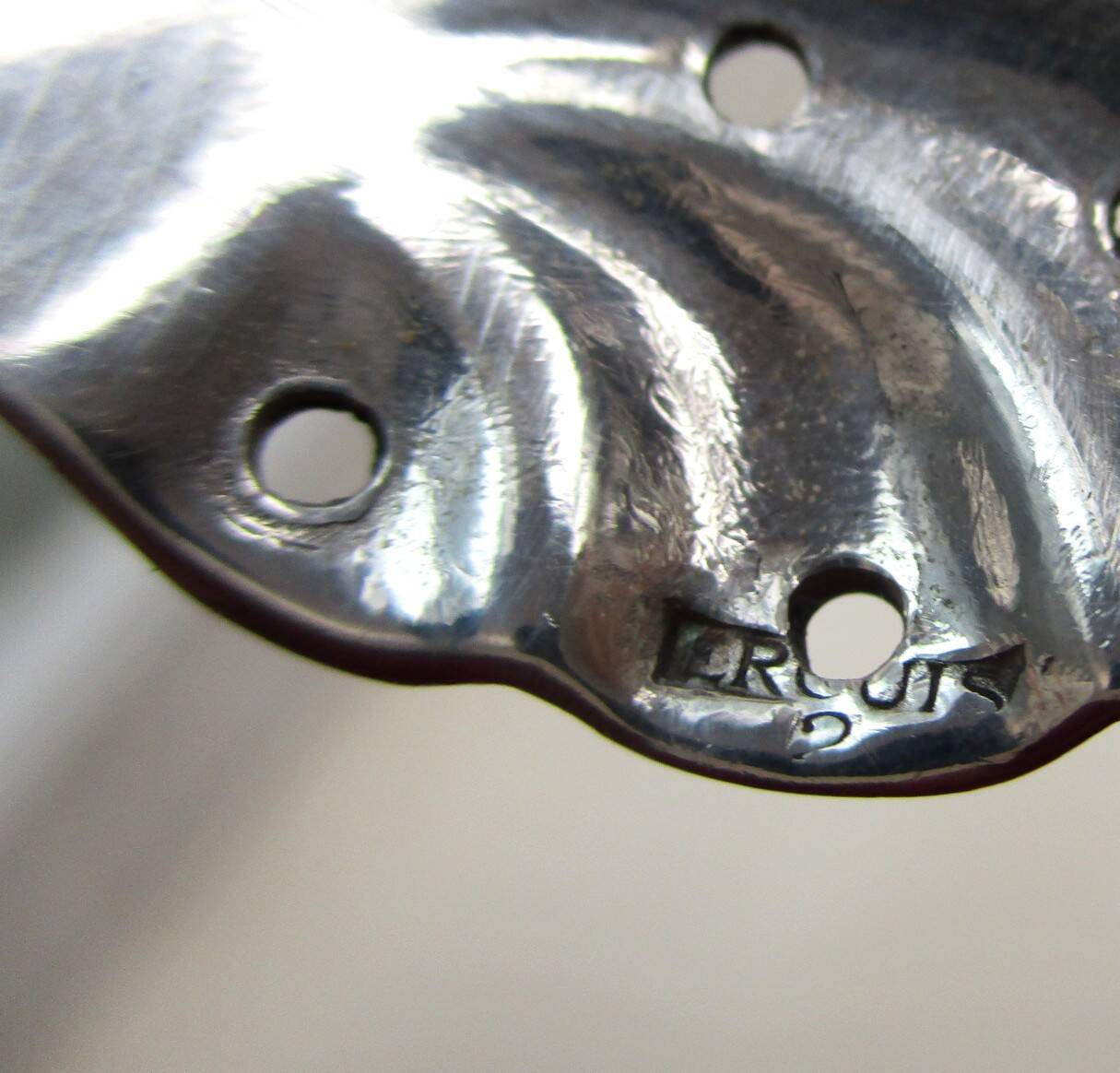 ERCUIS silver-plated metal sprinkling spoon