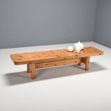 Large Bench/Table in Solid Pine by Architects Friis & Moltke Nielsen, 1978