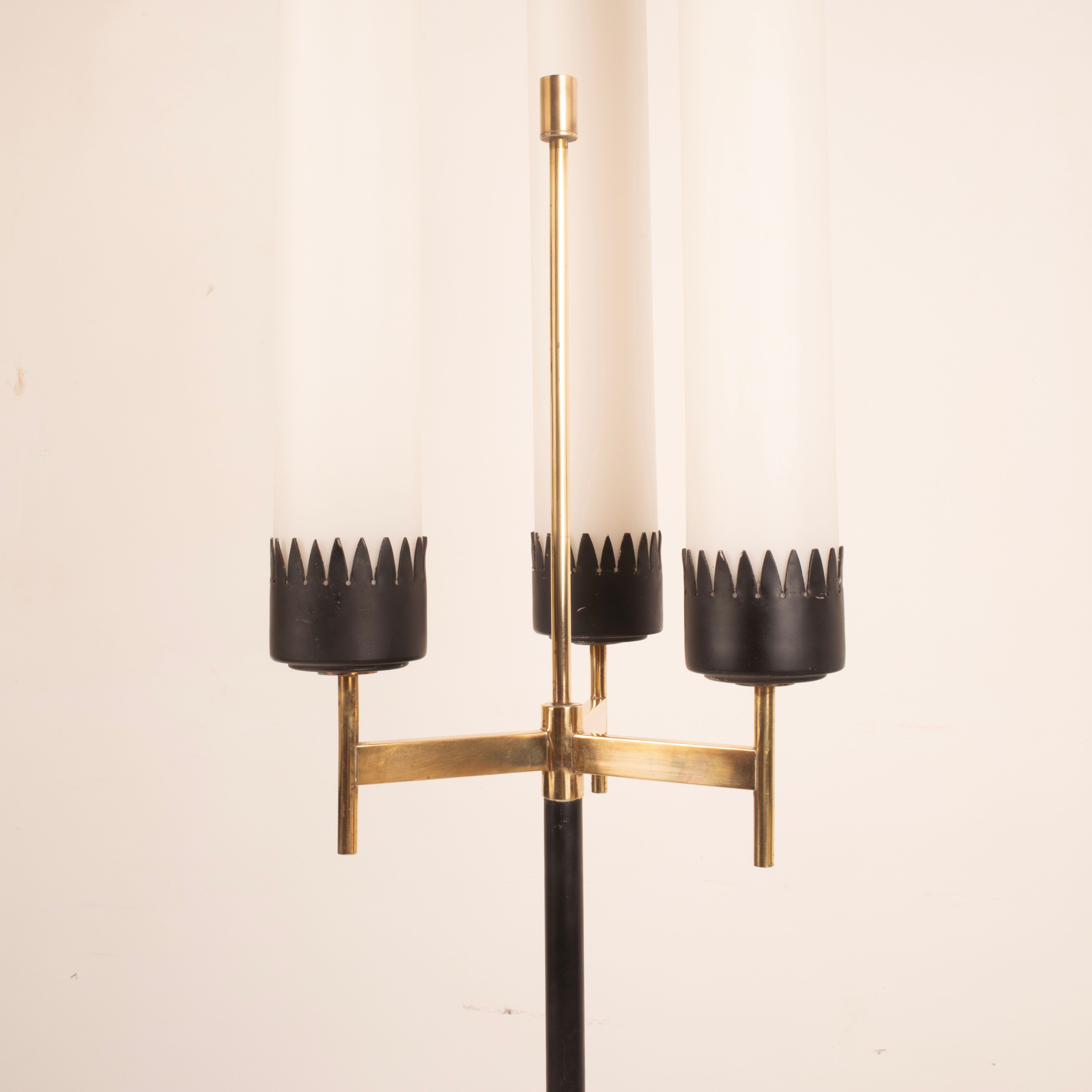 Three-Arm Floor Lamp by Stilnovo, 1950s