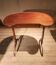 Kidney-shaped side table