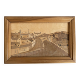 Tableau en marqueterie de bois