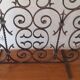 Wrought iron chimney grid