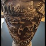 Vase à doubles anses d'éléphant