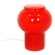 Vintage Red Glass Table Lamp attributed to Štěpán Tabery, 1970s