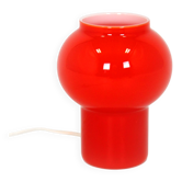 Lampe de table en verre rouge vintage attribuée à Štěpán Tabery, années 1970