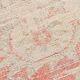 Tapis vintage rouge pâle et beige