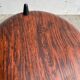 Vintage 1960s Mid-Century Brown Teak-Effect Metal Lidded Box with Gold-Tone Lining