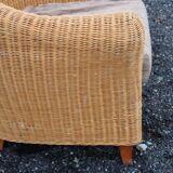 Wicker armchair