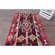 1970s Vintage Turkish Hand-Knotted Wool Cotton Purple Runner Rug 83x310