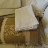 Pair of monogrammed pillow cases A