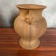 Antique vase with handles rhodes france ceramic beige vintage