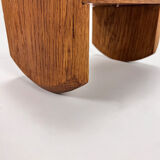 Tabouret à bascule ancien en bois, années 1920