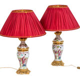 Maison Samson Pair of Canton porcelain lamps, circa 1880
