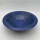 Brutalist Cup in Deep Blue Glazed Ceramic, Signed Studio Piece