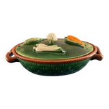 Soupière ou légumière en barbotine (numérotée) des années 50