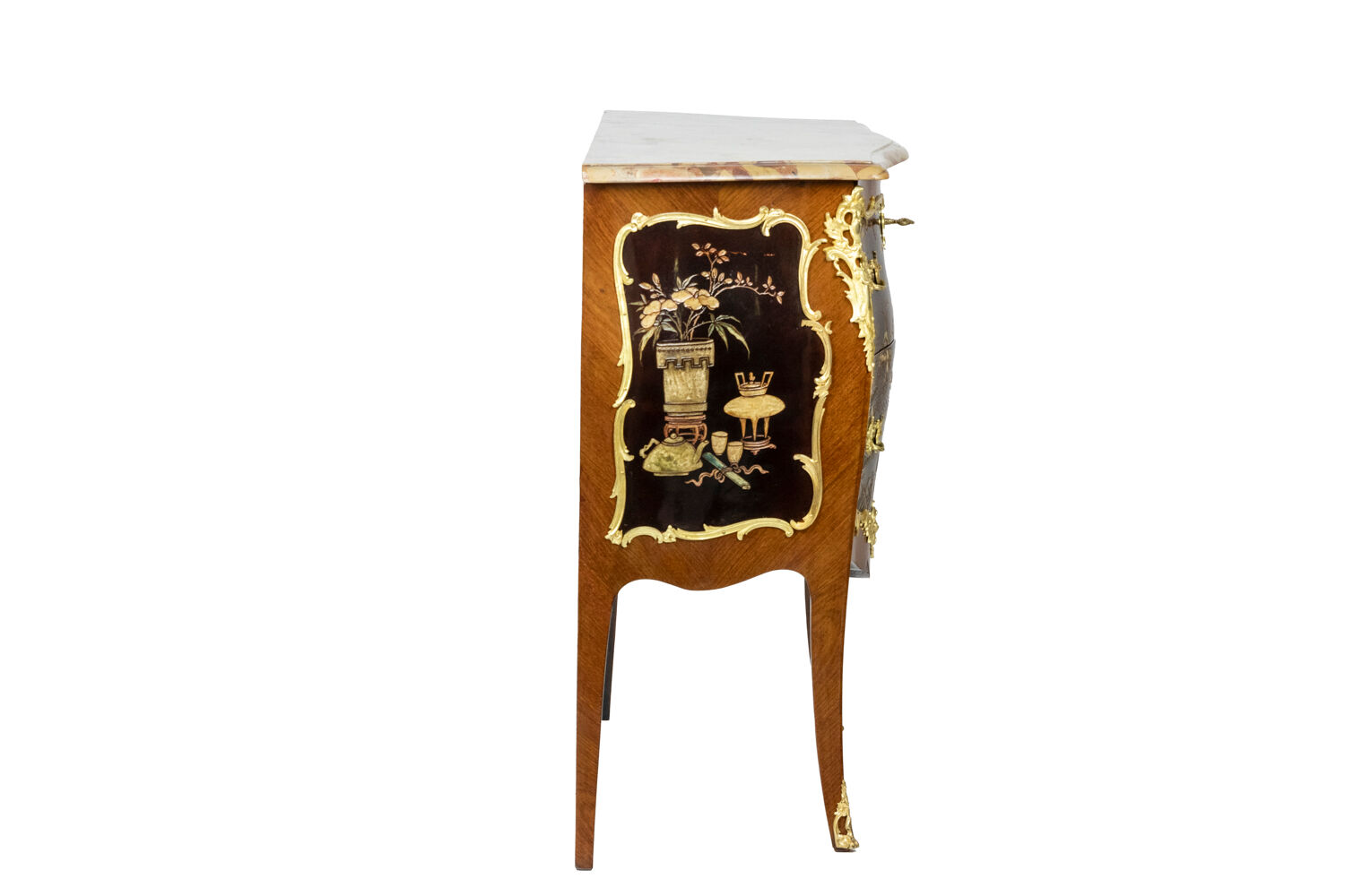 Louis XV style jumping chest of drawers, circa 1950