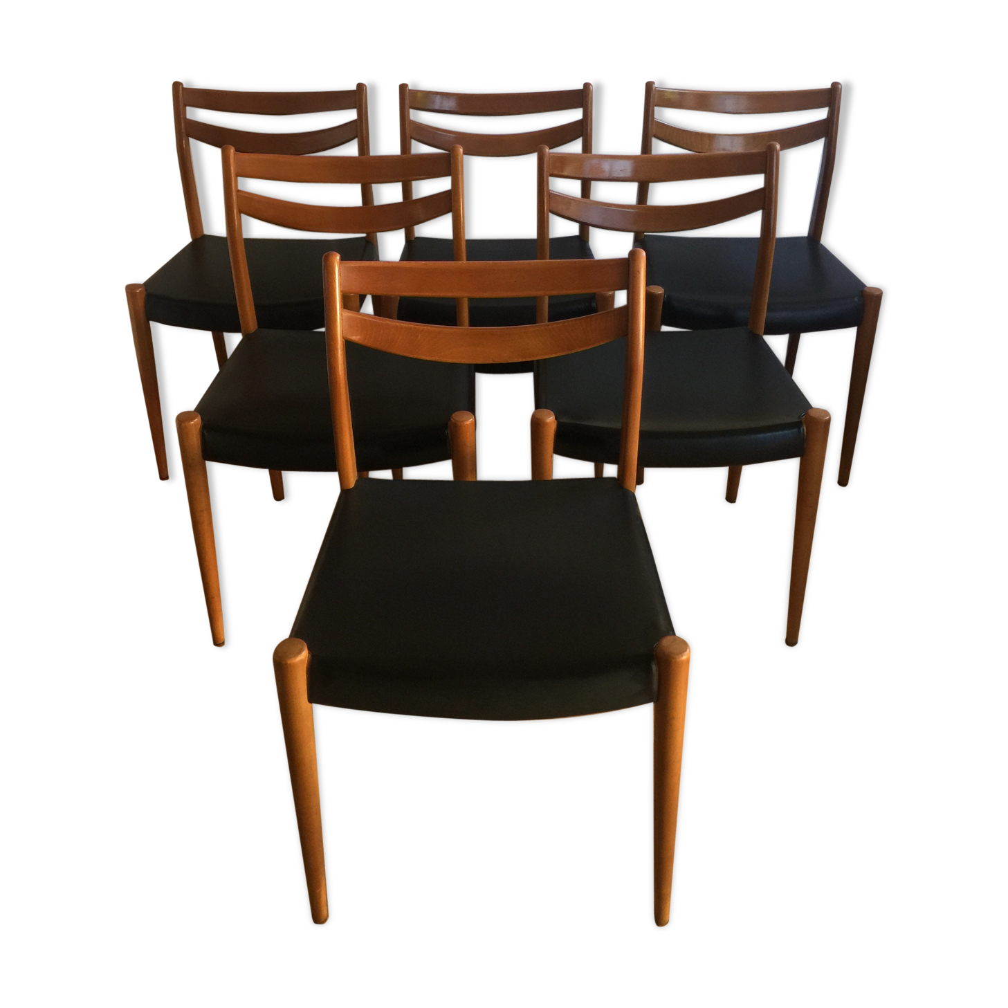 Lot de 6 chaises scandinaves