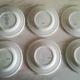 Set of 12 Pyroblanc dessert plates | Bird of Paradise