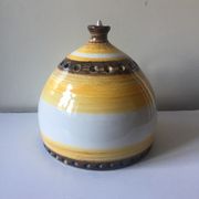 Danish 1960s Glazed Stoneware Pendant Lamp