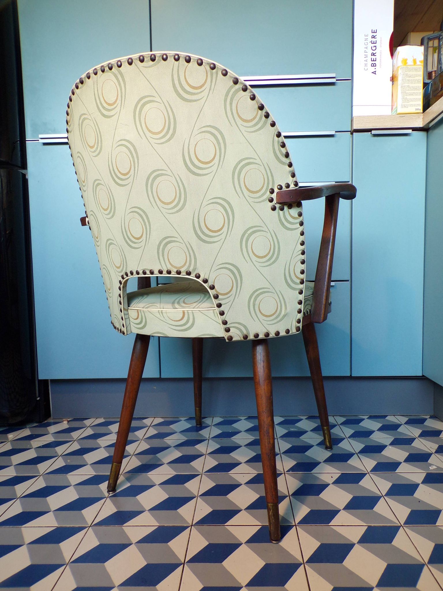 Fauteuil vintage 1960 en vinyle