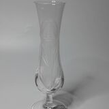 Vase soliflore en cristal taillé main - Valéry Klein, Baccarat