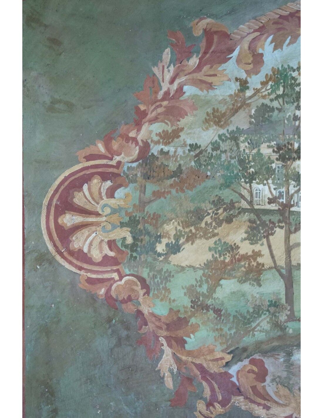 Painted canvas of the twentieth century in the taste of antiquity