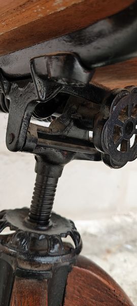 Old American office chair circa 1940 in oak