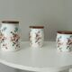 Set of 3 old porcelain pots 30s/40s