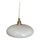 Vintage lampshade pendant light in blue opaline