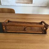 Vintage rattan shelf