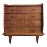 Designer wooden chest of drawers from the 60s