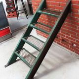 Industrial metal staircase