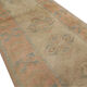Tapis crème faite main vintage 78x246cm
