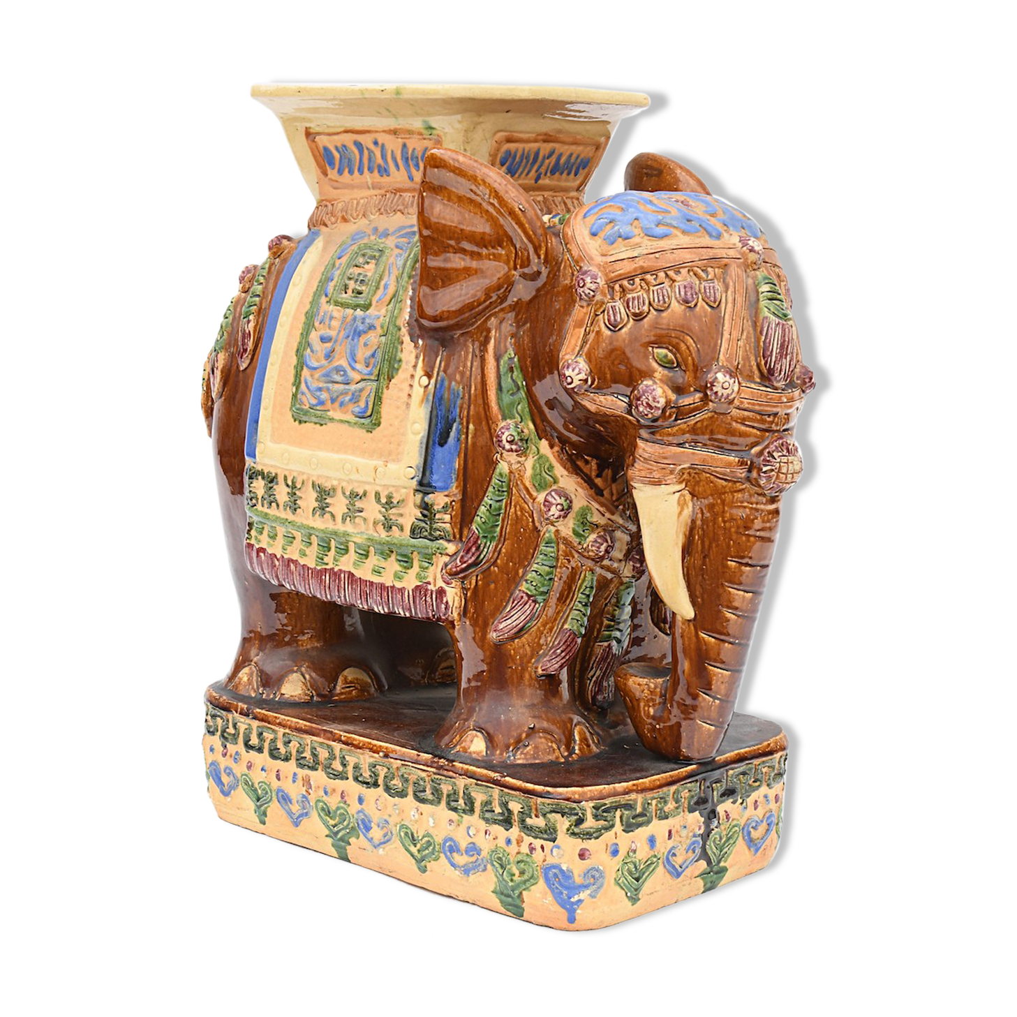 Earthenware garden stool