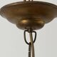 Art Deco ceiling light in brass and glass, 1940s, Germany