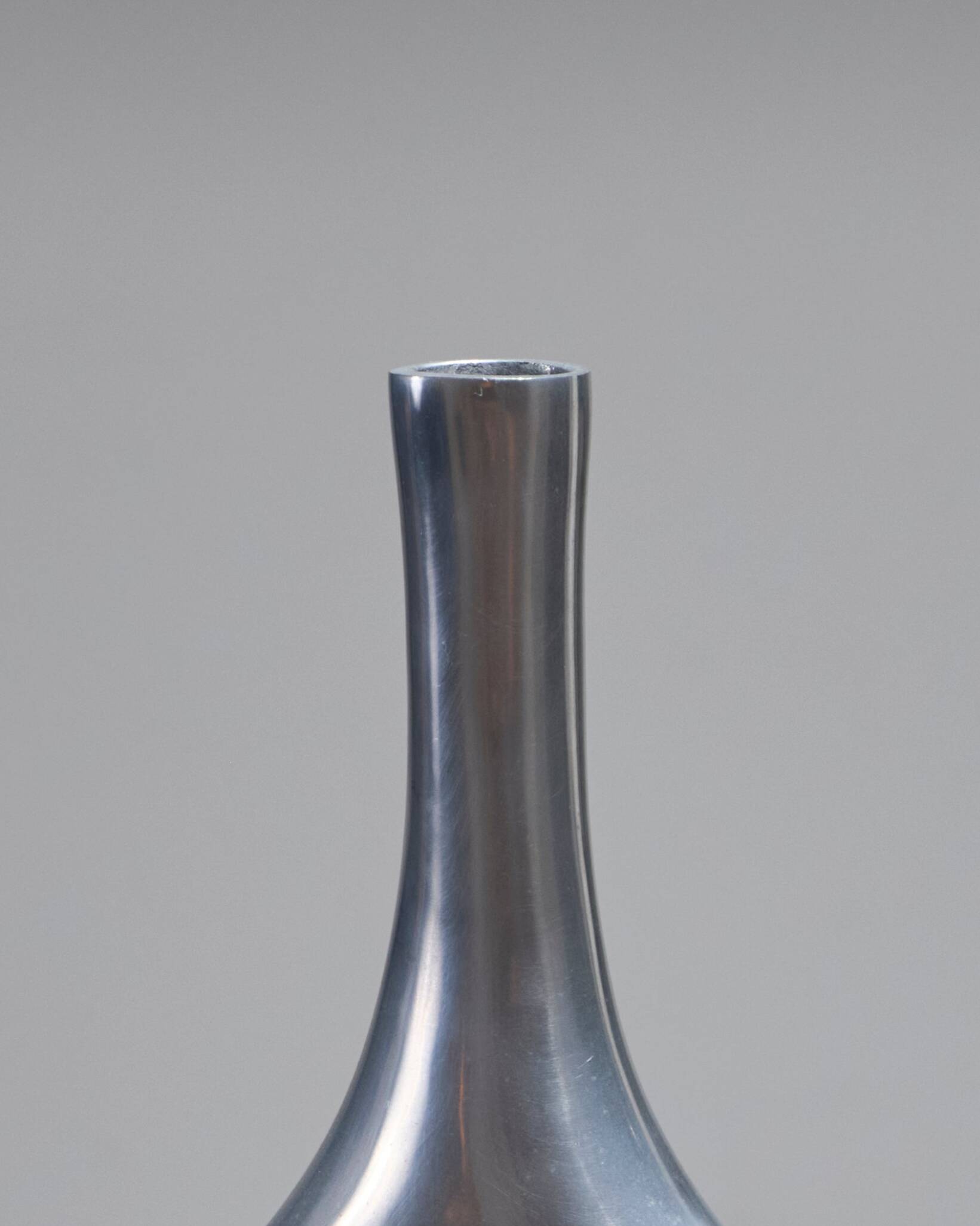 Vase soliflore en métal, 1980s