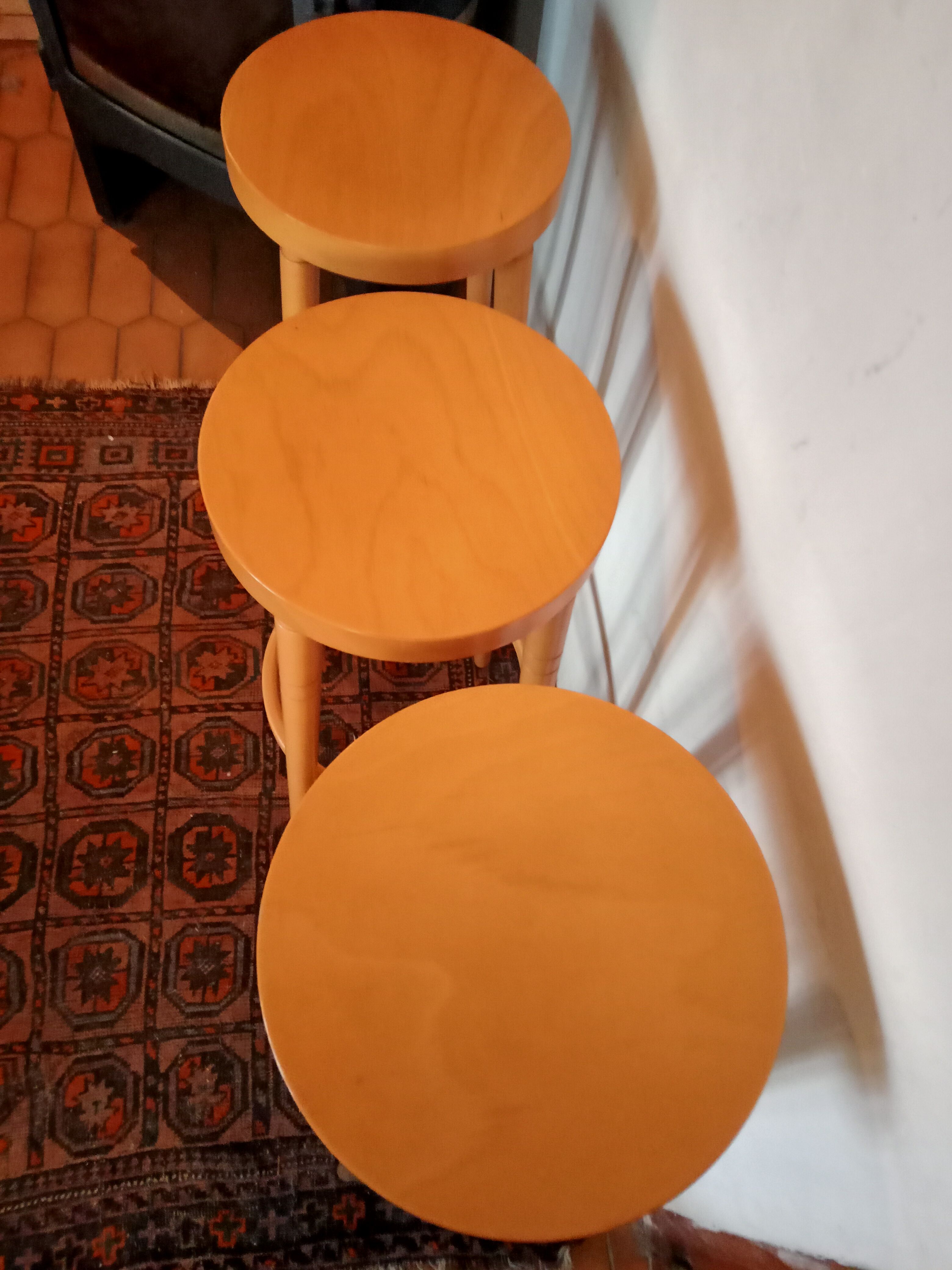 Trio of bar stools