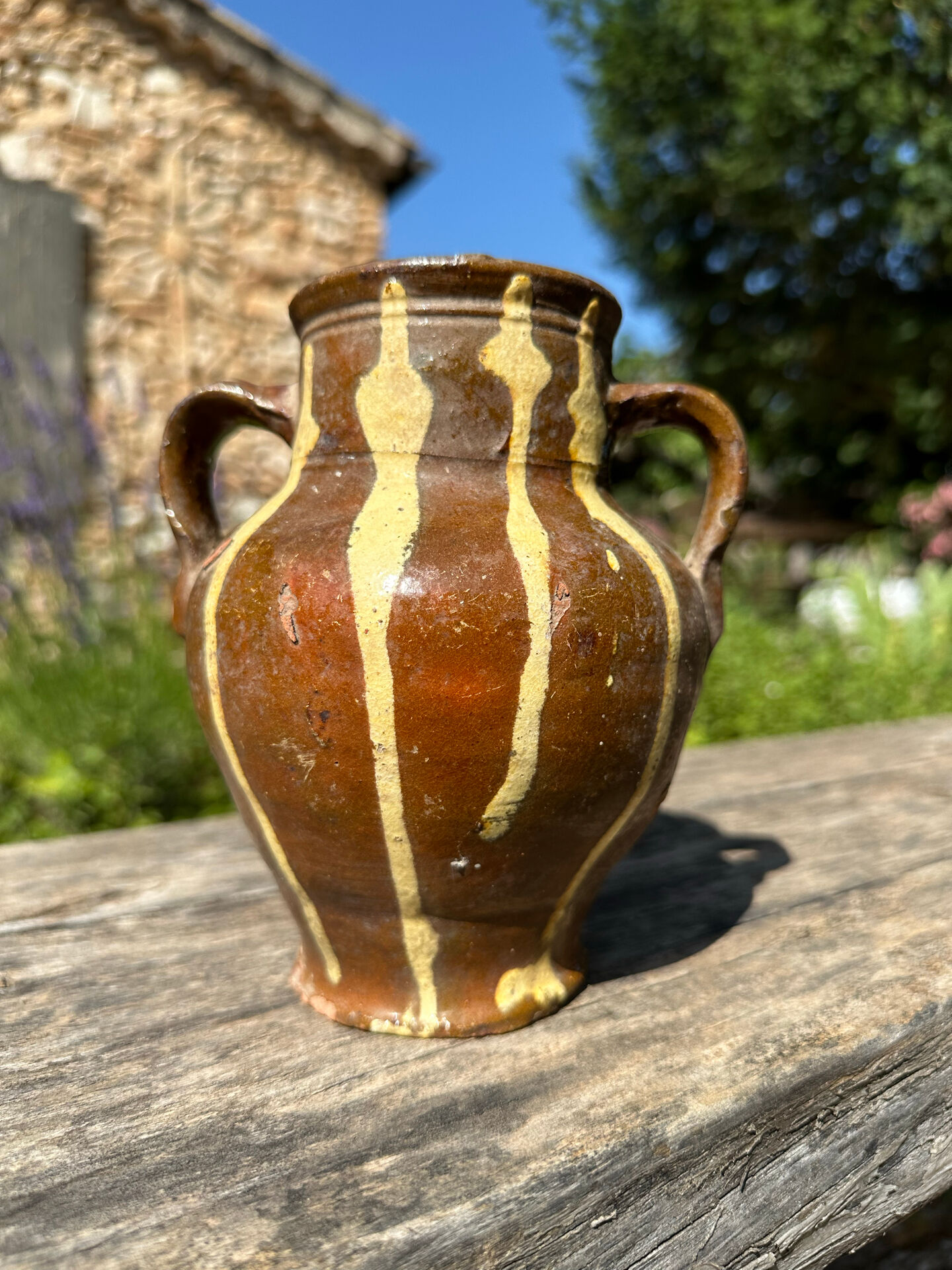 Jarre poterie en terre cuite ancienne