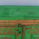 Armoire ancienne en bois vert