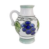 Ceramic jug with handle, Strehla Keramik, Germany, 1970s.