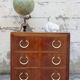 Art Deco period chest of drawers in walnut 1930