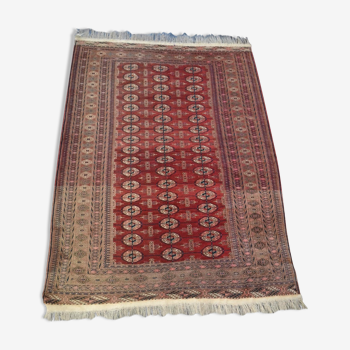 Tapis Boukhara-Tekke , Asie Centrale, 133 cm x 180 cm, laine nouée main, avant 1950