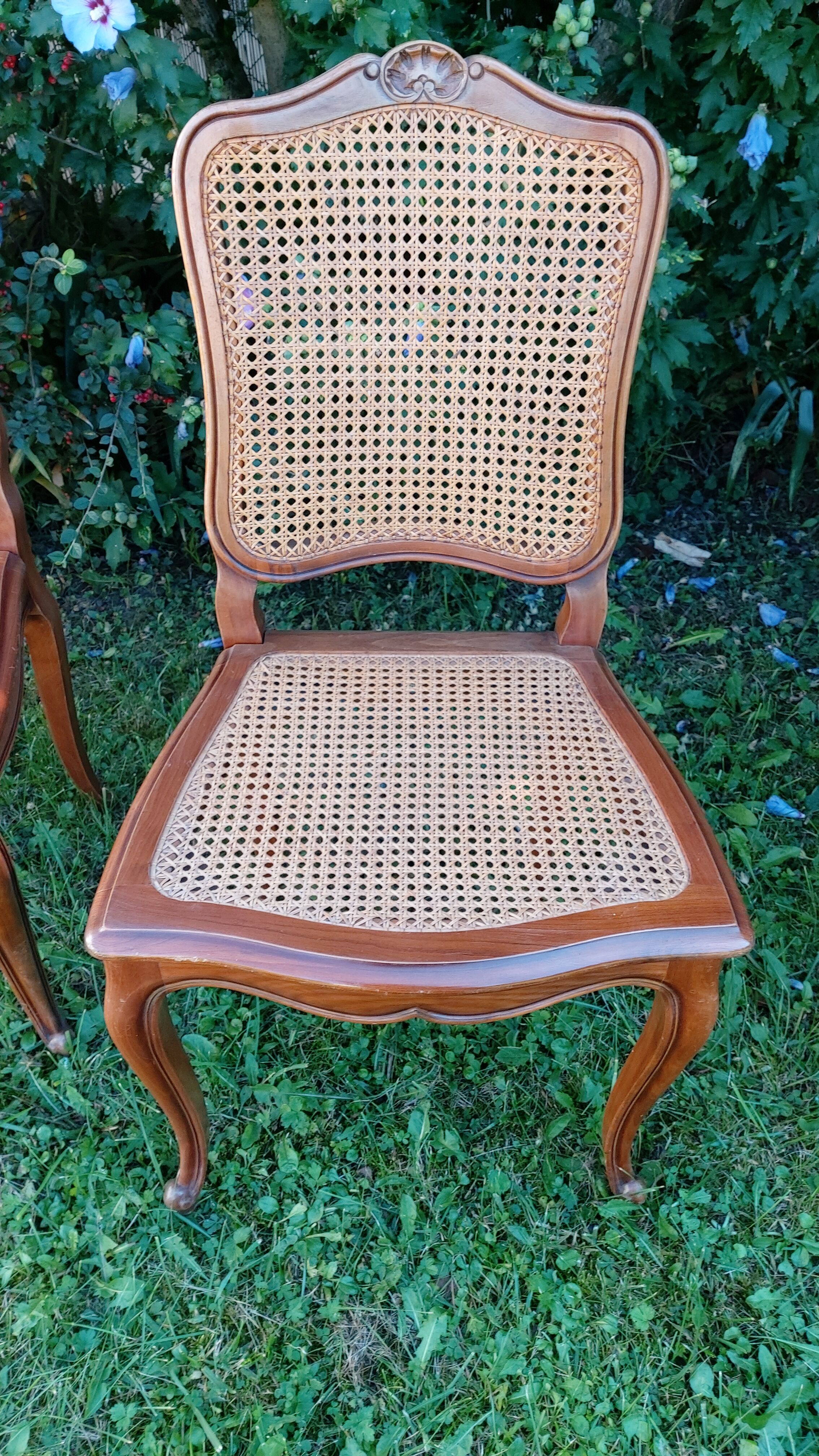 set of 4 regency style chairs