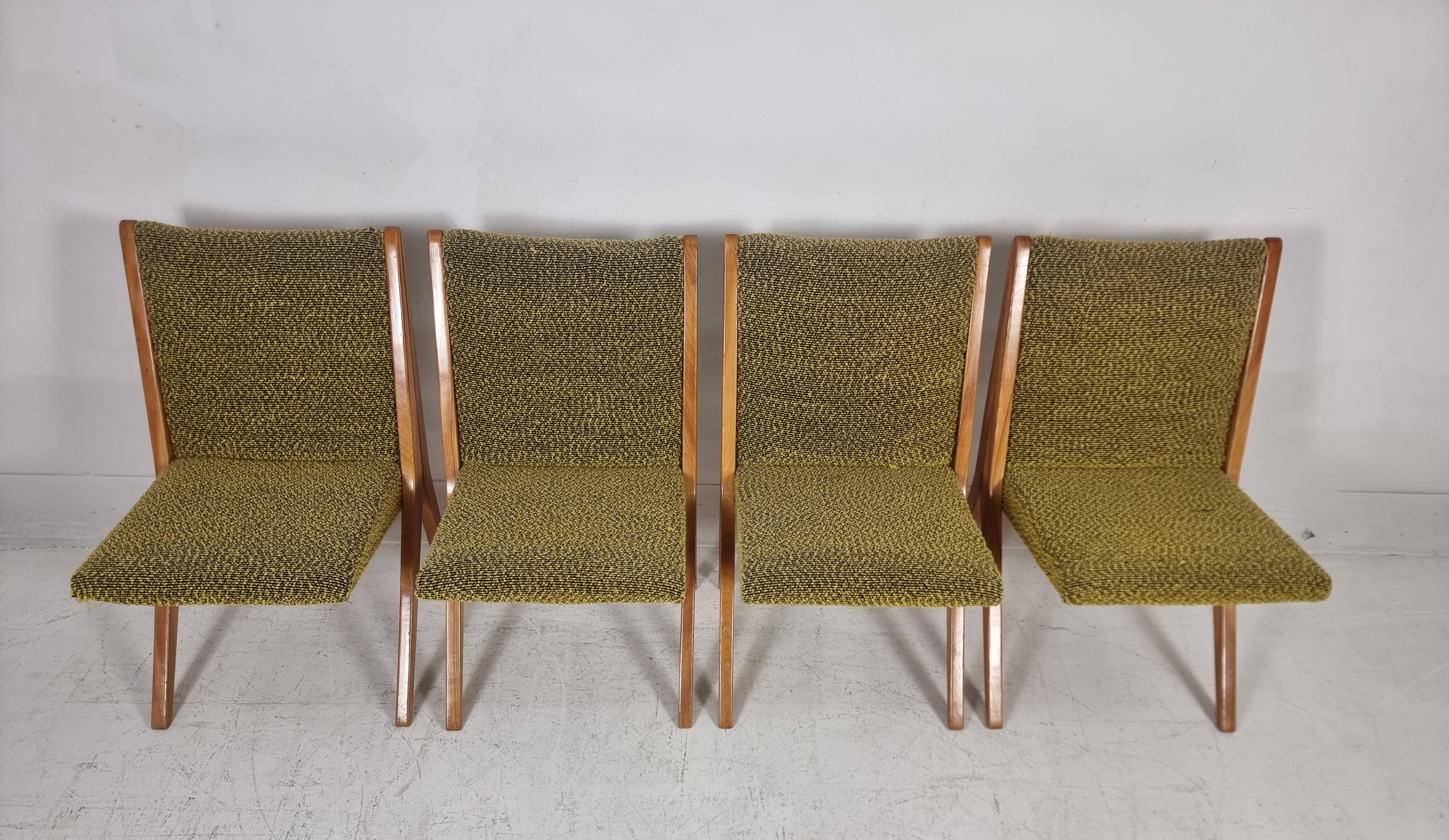 Vintage Chairs, 1970s, Set of 4