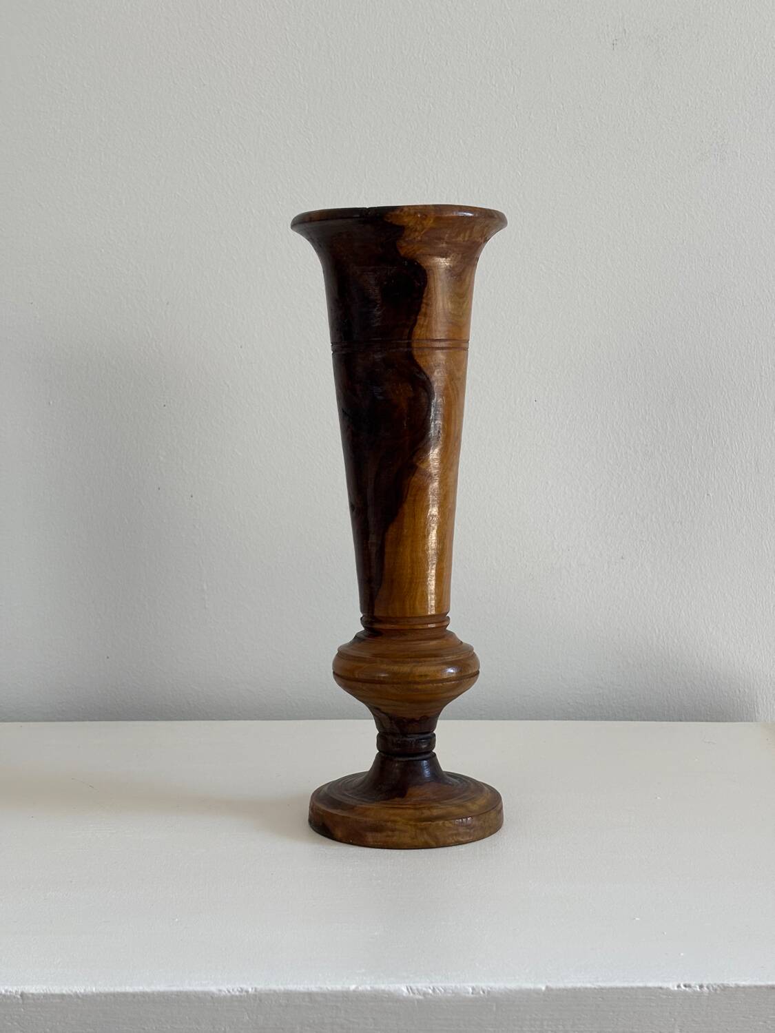 Olive wood vases