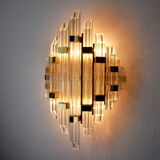 Venini wall lamp, cut crystals, Italy, 1970