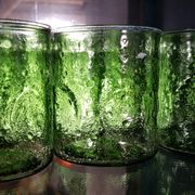 Ensemble verres et carafe cratère lunaire 70