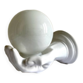 Ceramic hand wall lamp