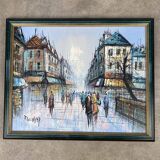 Painting signed Duchamp rue parisienne